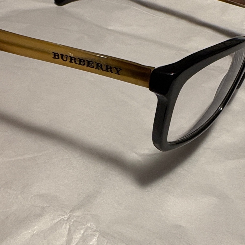 Burberry Black and Brown Eyewear